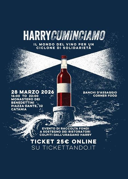 HARRYCUMINCIAMO - Il mondo del vino per un ciclone di solidarietà