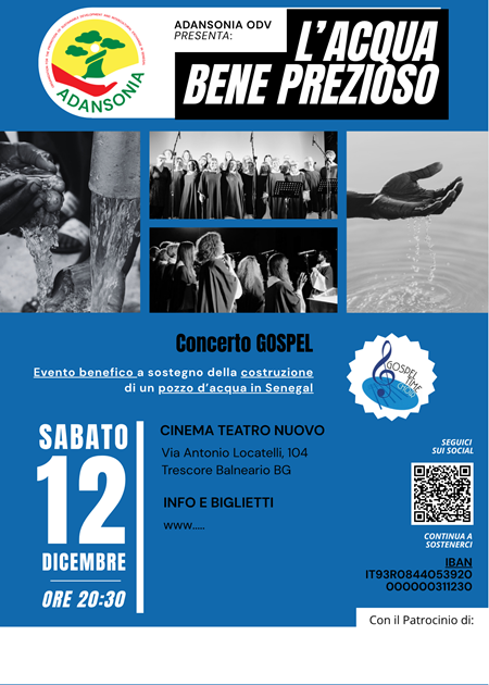 L' acqua bene prezioso