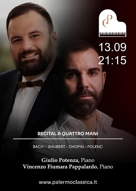 Duo Pappalardo e Potenza, Recital a Quattro mani - Palermo Classica