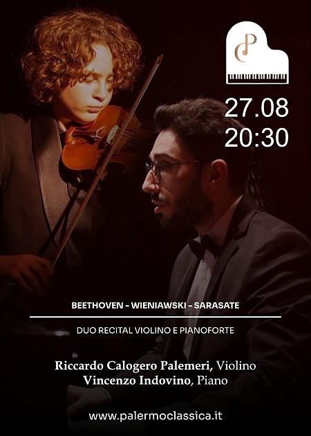 Prometheus Concert Series, Riccardo Calogero Palmeri e Vincenzo Indovino Duo Recital Violino e Pianoforte - Palermo Classica