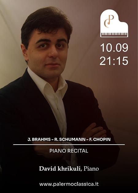 David khrikuli Piano Recital - Palermo Classica
