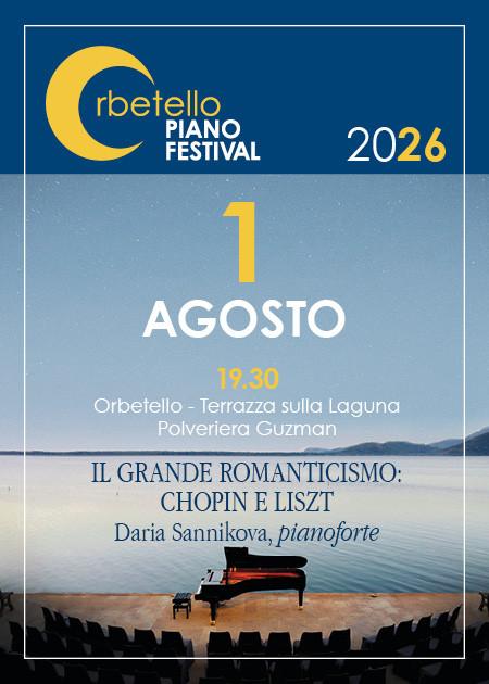 “Il Grande Romanticismo: Chopin e Liszt “ Daria Sannikova, pianoforte