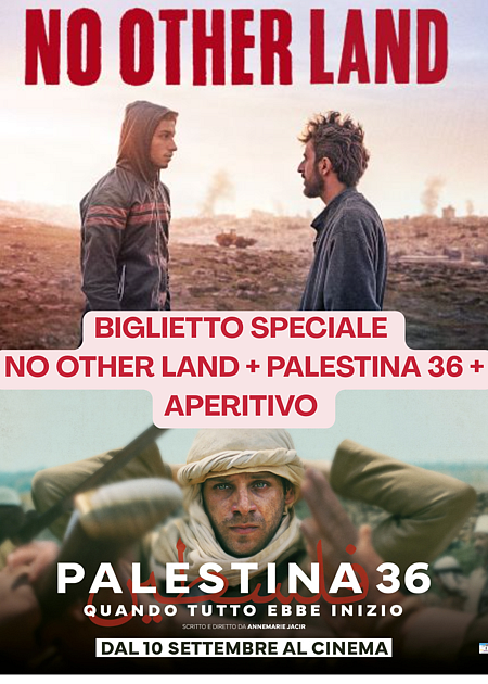 NO OTHER LAND + PALESTINA 36 + APERITIVO