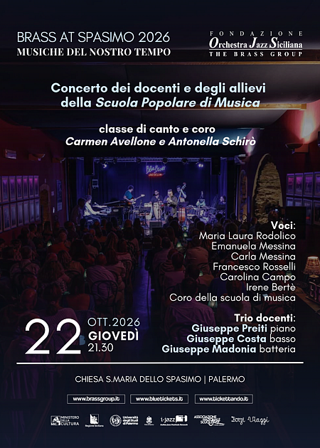 Docenti  e Allievi della Scuola popolare di Musica 