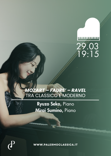 Ryuzo Seko & Mirai Sumino Piano Recital a quattro mani Palermo Classica