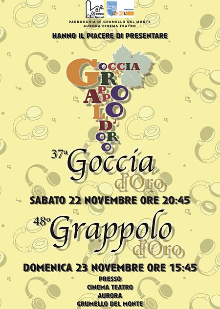 GRAPPOLO E GOCCIA D'ORO 2025