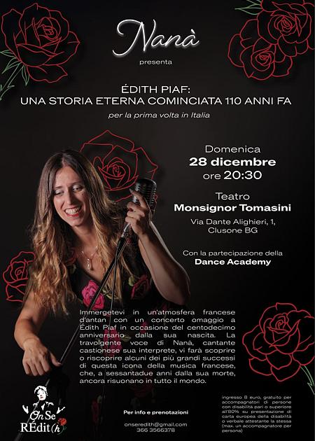 ÉDITH PIAF: UNA STORIA ETERNA COMINCIATA 110 ANNI FA