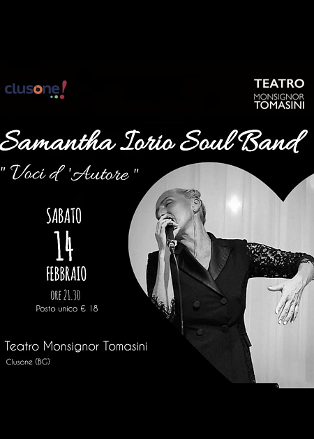 Samantha Iorio Soul Band presenta:  "Voci d'Autore"