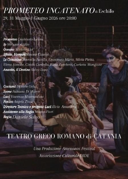 AMENANOS FESTIVAL 2026 - Prometeo incatenato di Eschilo