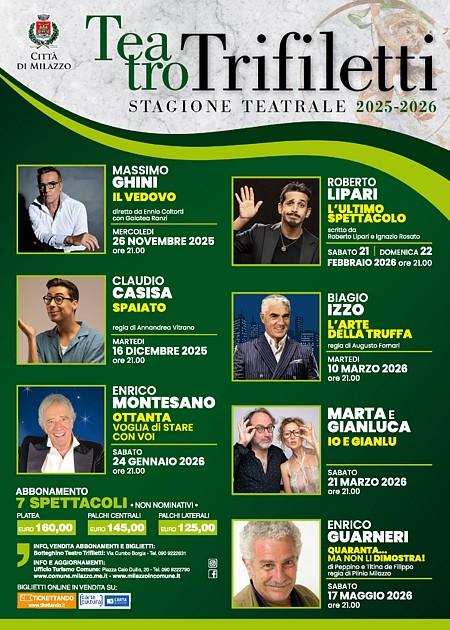 Stagione Teatro Trifiletti 2025-2026