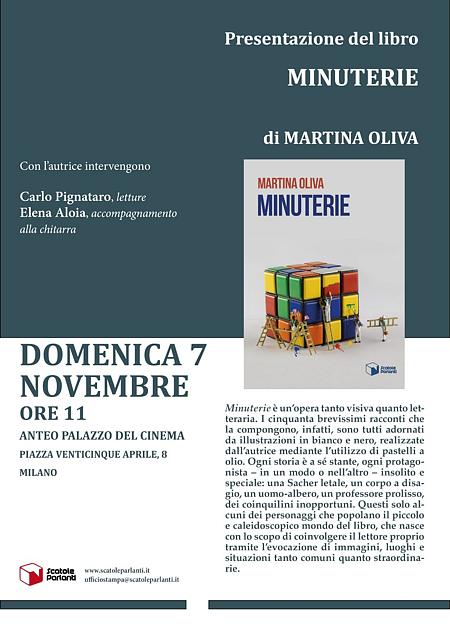 Presentazione libro MINUTERIE di Martina Oliva