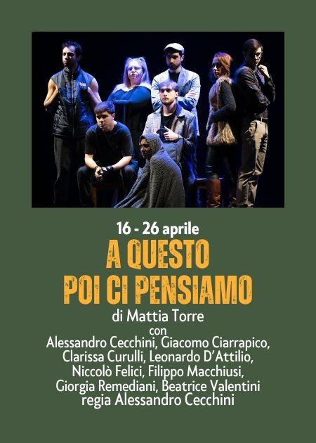 A questo poi ci pensiamo