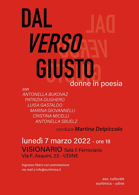 DAL VERSO GIUSTO - Donne in poesia