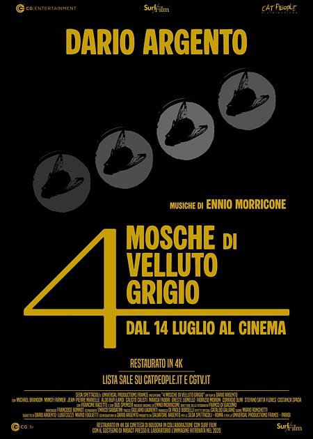 4 MOSCHE DI VELLUTO GRIGIO