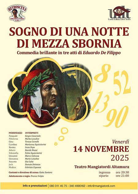 SOGNO DI UNA NOTTE DI MEZZA SBORNIA