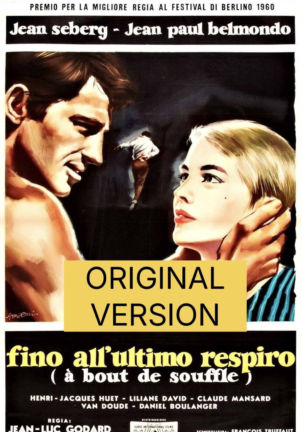 Locandina del film Fino all'ultimo respiro (a bout de souffle) (ried.)