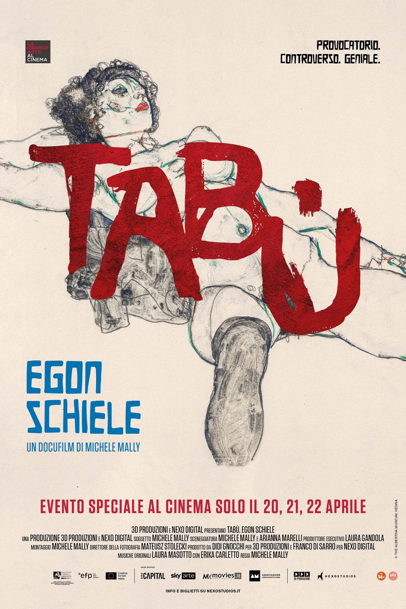 Locandina del film TabÙ. egon schiele