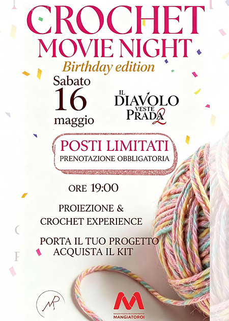 CROCHET MOVIE NIGHT - BIRTHDAY EDITION