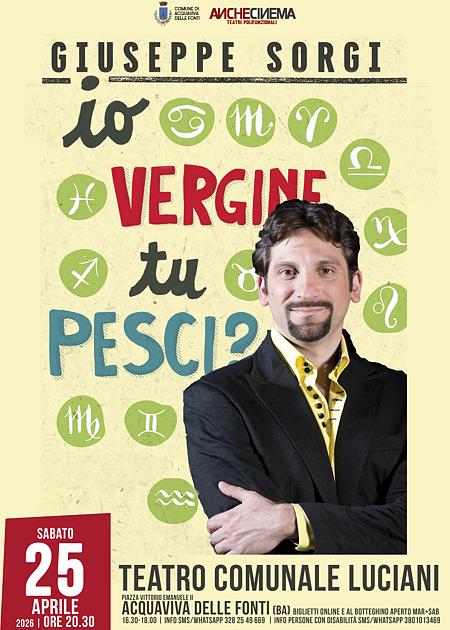 GIUSEPPE SORGI / IO VERGINE TU PESCI