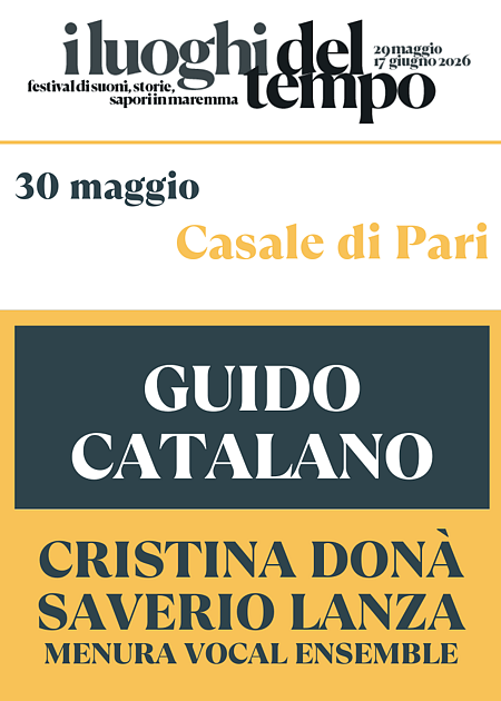 CRISTINA DONÀ E SAVERIO LANZA - I LUOGHI DEL TEMPO 2026