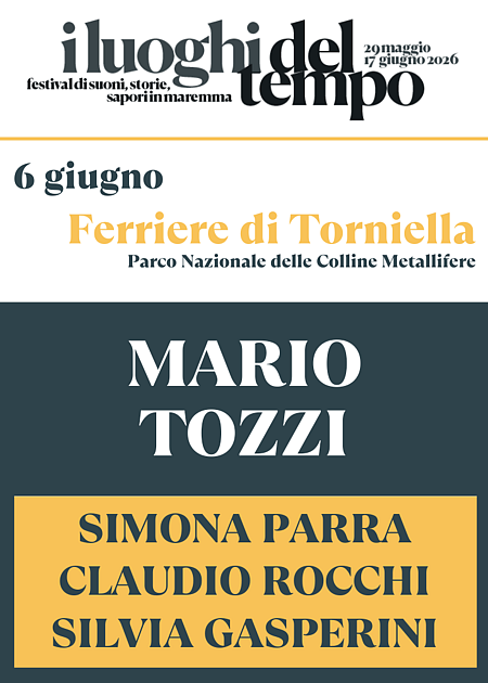 SIMONA PARRA, CLAUDIO ROCCHI E SILVIA GASPERINI - I LUOGHI DEL TEMPO 2026
