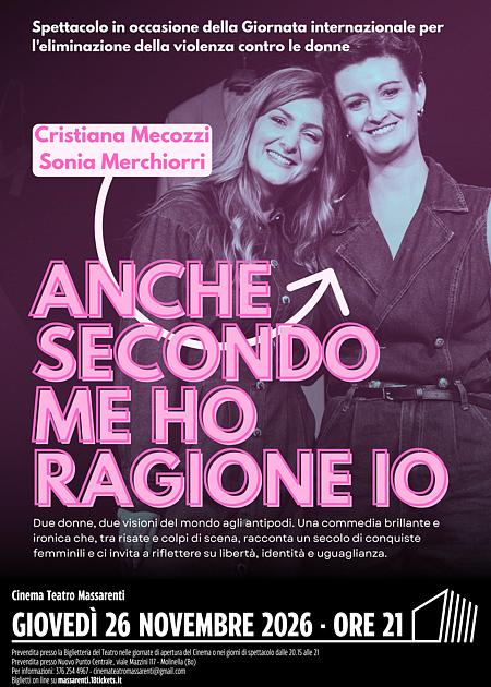 ANCHE SECONDO ME HO RAGIONE IO