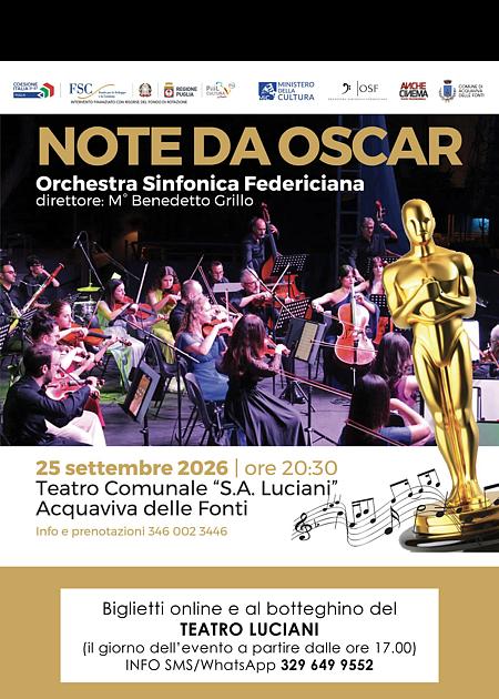 NOTE DA OSCAR - Orchestra Sinfonica Federiciana