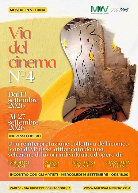VIA DEL CINEMA N° 4 - MOSTRA DAL 13 AL 27 SETTEMBRE