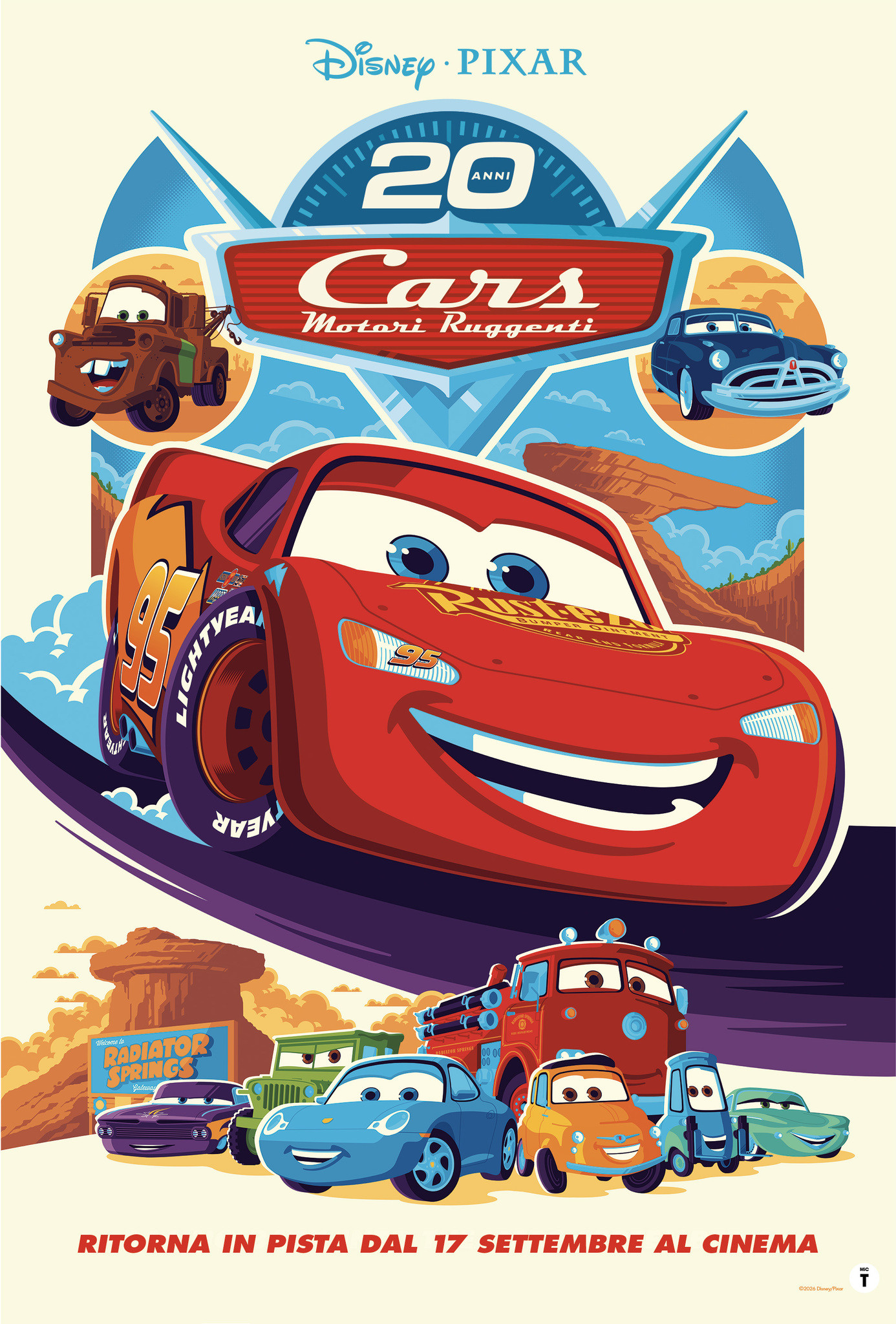 Cars: motori ruggenti - 20 anni