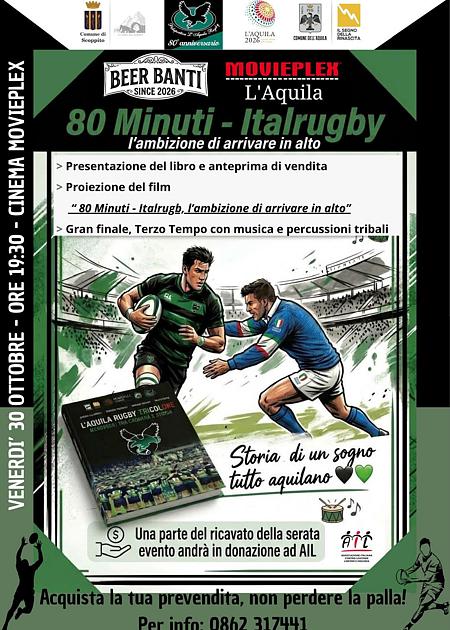 80 MINUTI - ITALRUGBY, L'AMBIZIONE DI ARRIVARE IN ALTO