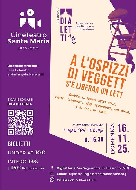 A l'ospizzi di vegett s'è liberaa un lett