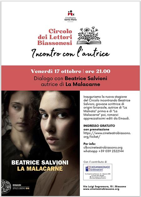Beatrice Salvioni, incontro con l'autrice