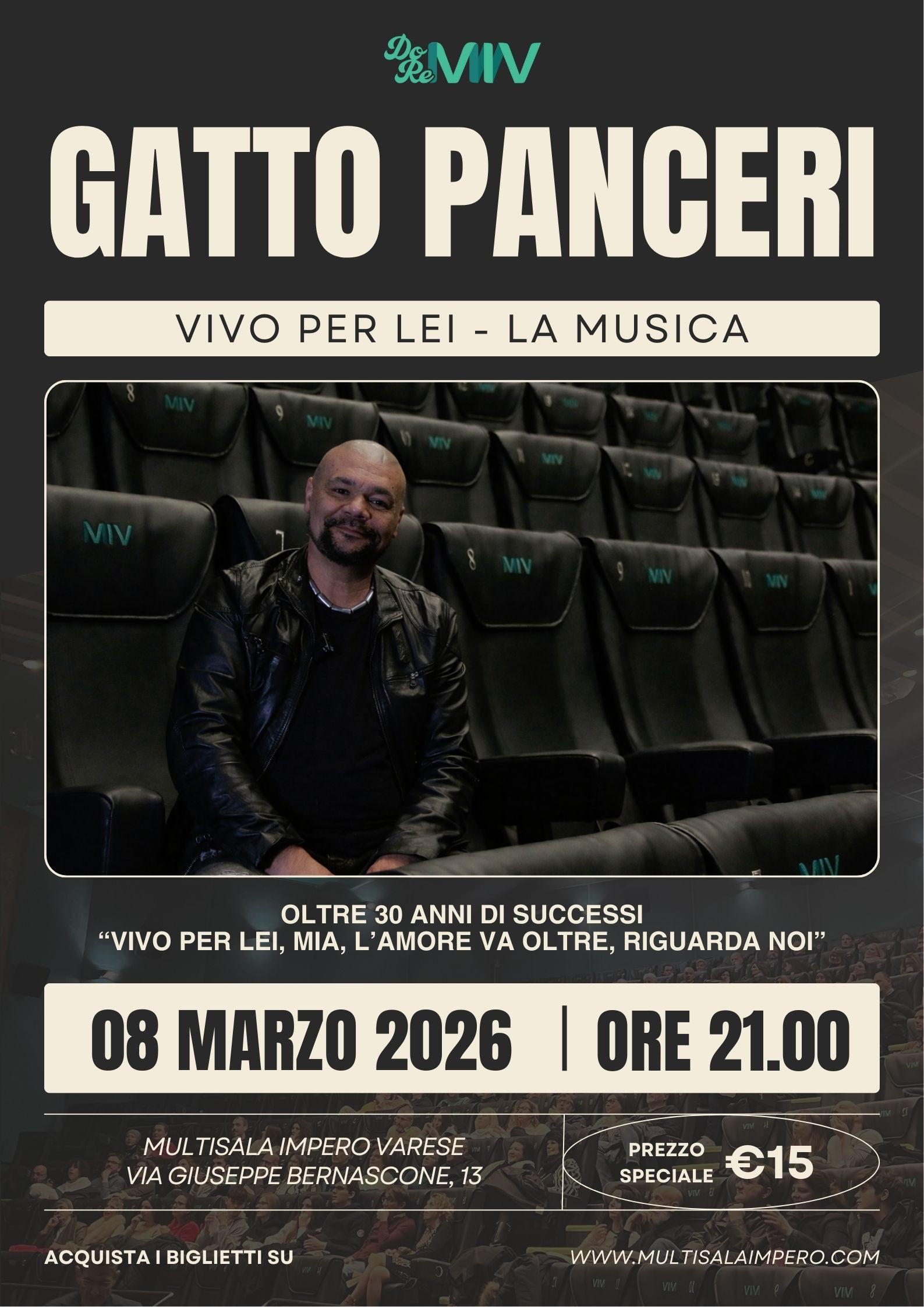 Gatto panceri - vivo per lei la musica