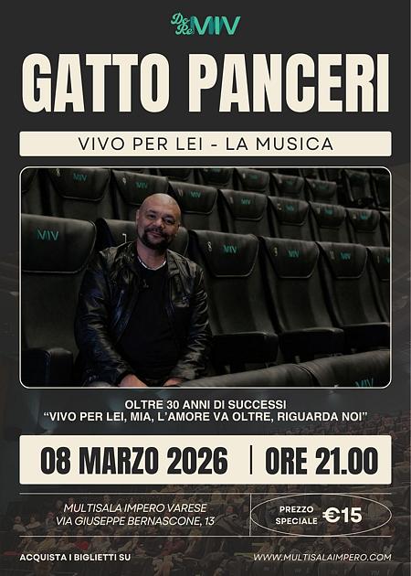 Gatto panceri - vivo per lei la musica