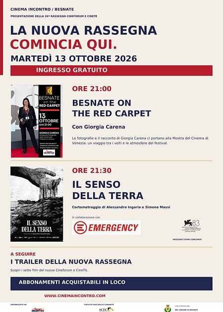 Serata Presentazione Cineforum