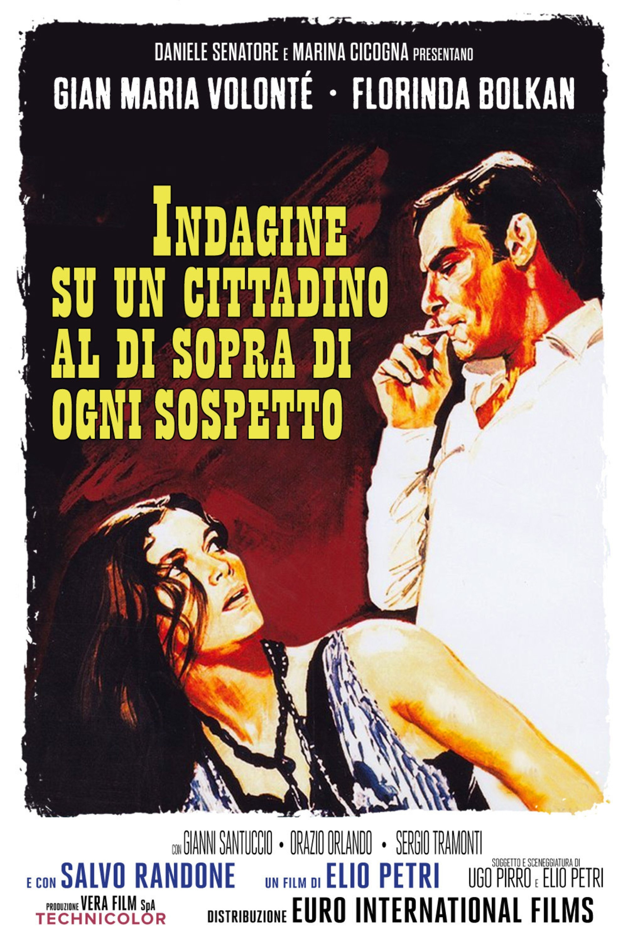 Locandina de Indagine su un cittadino al di sopra di ogni sospetto (ried.)