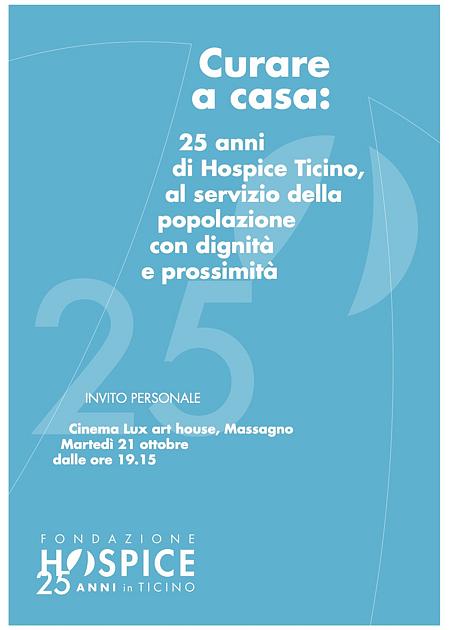25 ANNI HOSPICE - CURARE A CASA