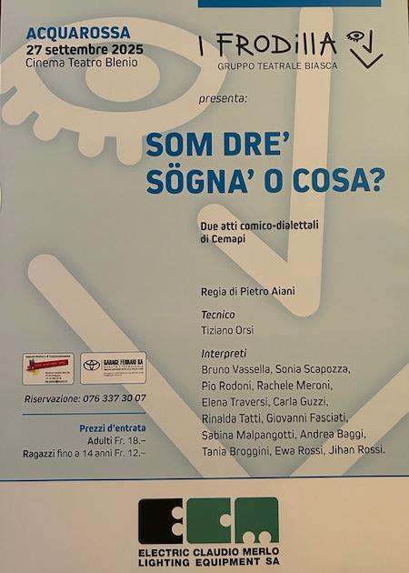 Som dre' sögnà o cosa?